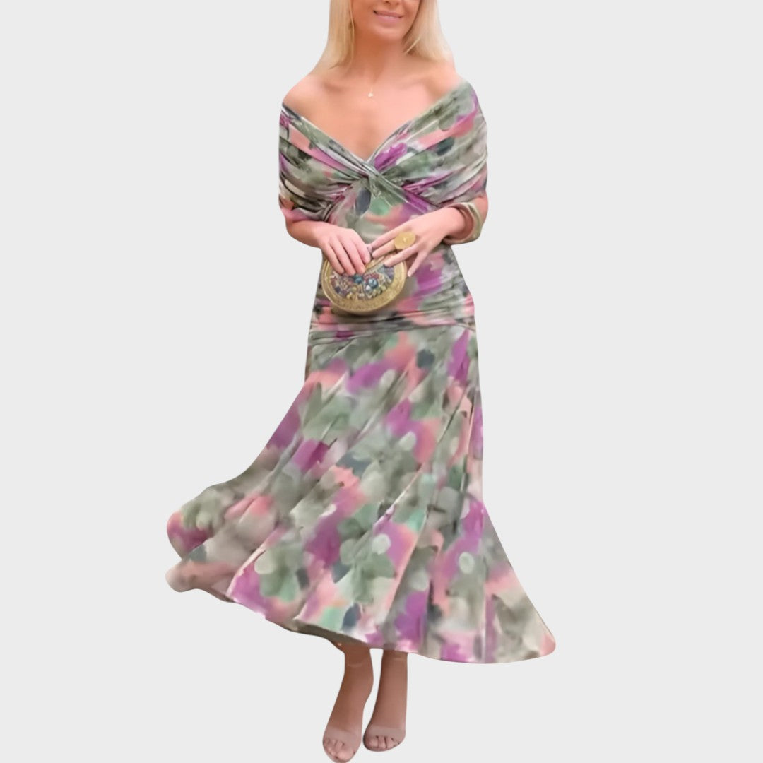 Lora | Vestido Largo Con Escote En V