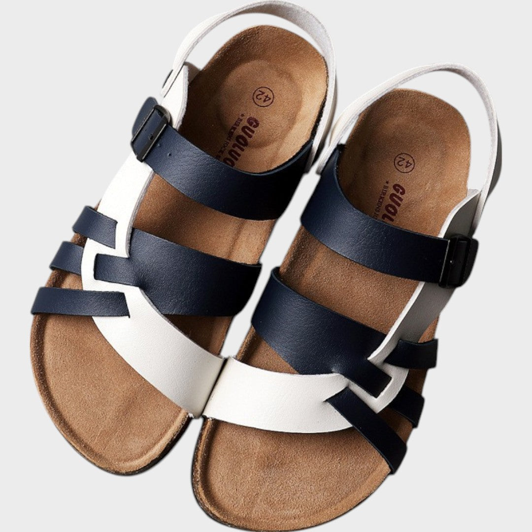 Cecília | Sandalias de piel ortopédicas ajustables