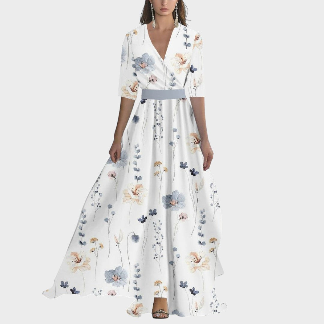 Helena | Maxivestido con deslumbrante estampado floral
