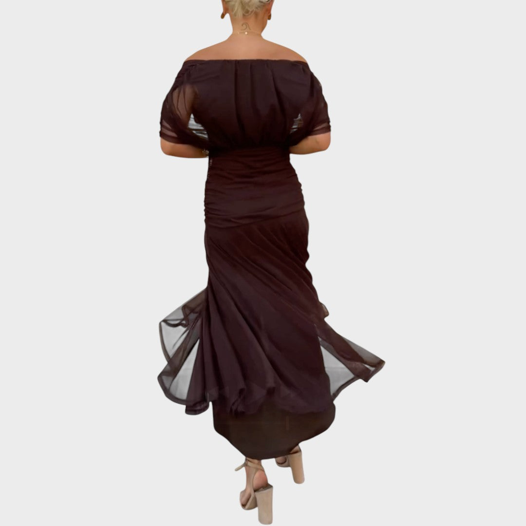 Lora | Vestido Largo Con Escote En V