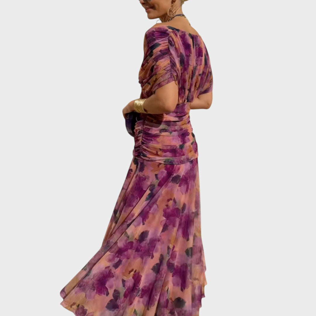 Lora | Vestido Largo Con Escote En V