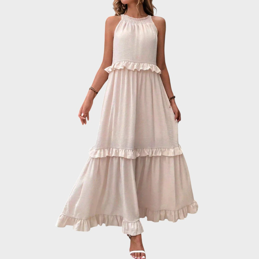 Landry | Vestido Sin Mangas Con Ribete De Volantes