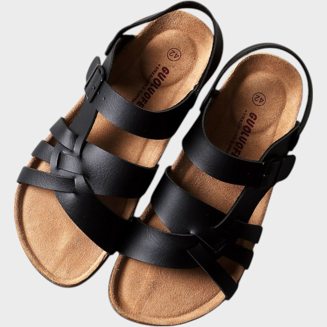 Cecília | Sandalias de piel ortopédicas ajustables