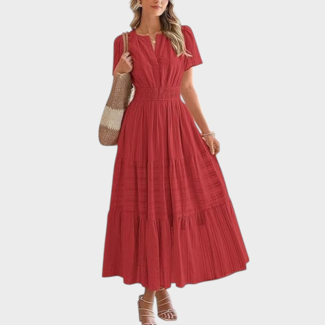 Zaza | Vestido largo con cintura elástica