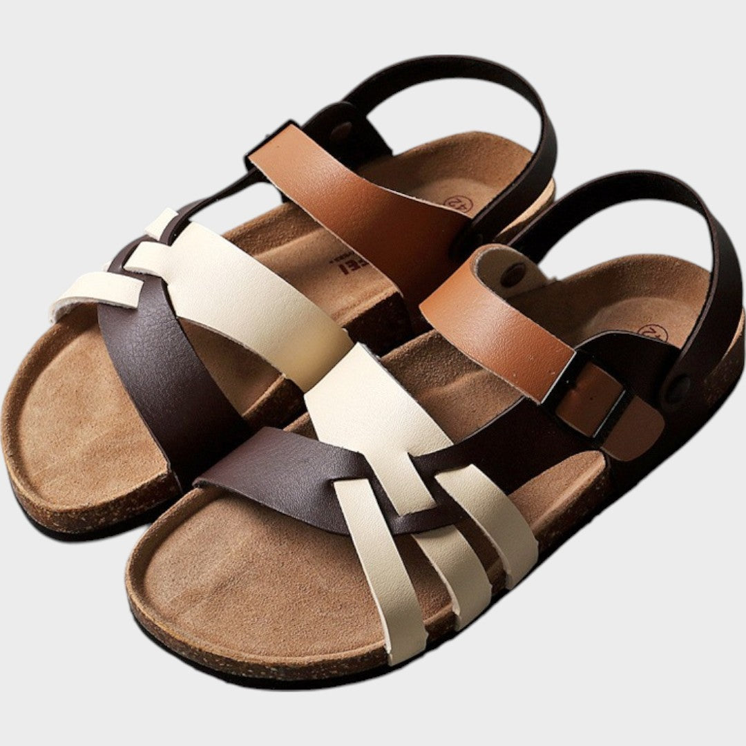 Cecília | Sandalias de piel ortopédicas ajustables
