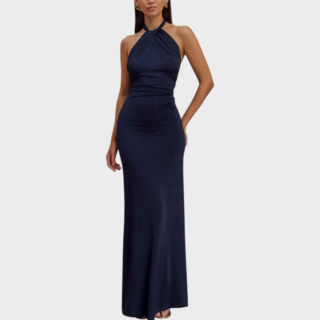 Laguna | Vestido Largo Con Cuello Halter