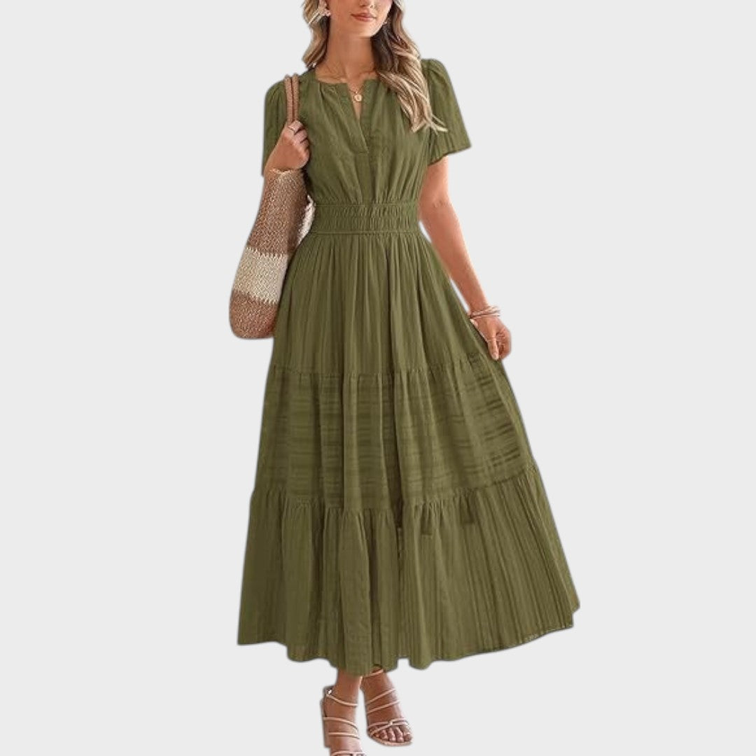 Zaza | Vestido largo con cintura elástica