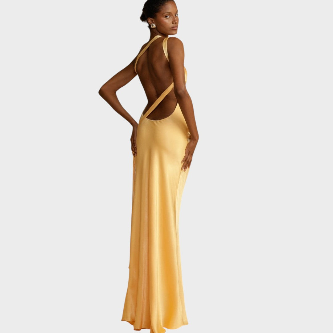 Muriel | Vestido Largo De Satén