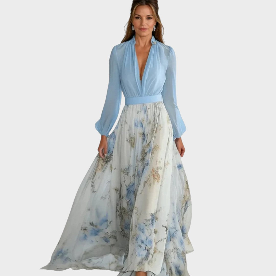 Helena | Maxivestido con deslumbrante estampado floral