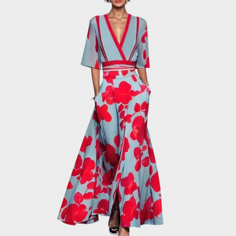 Emily | Vestido Floral Cuello V