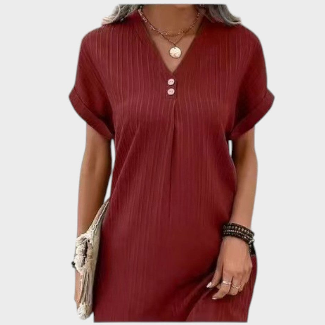 Atália | Cómodo vestido con cuello en V