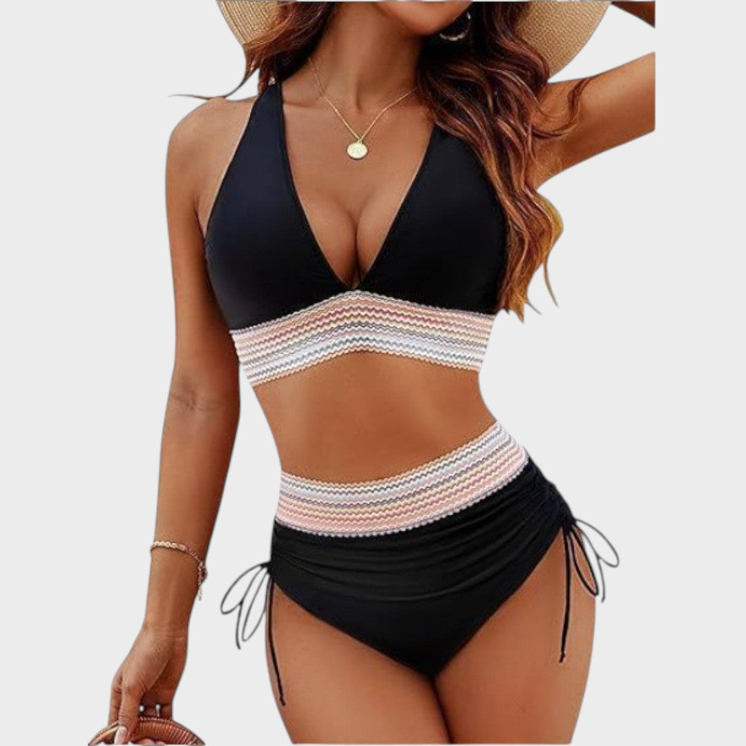 Celeste | Conjunto De Bikini Con Cintura Alta