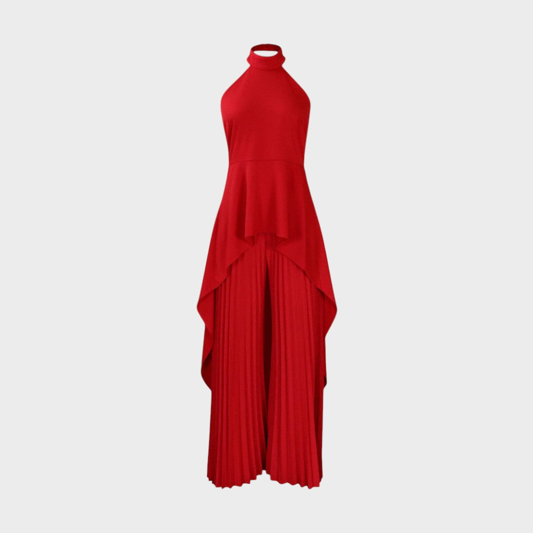 Cristina | Conjunto Asimétrico Con Pantalón Plisado